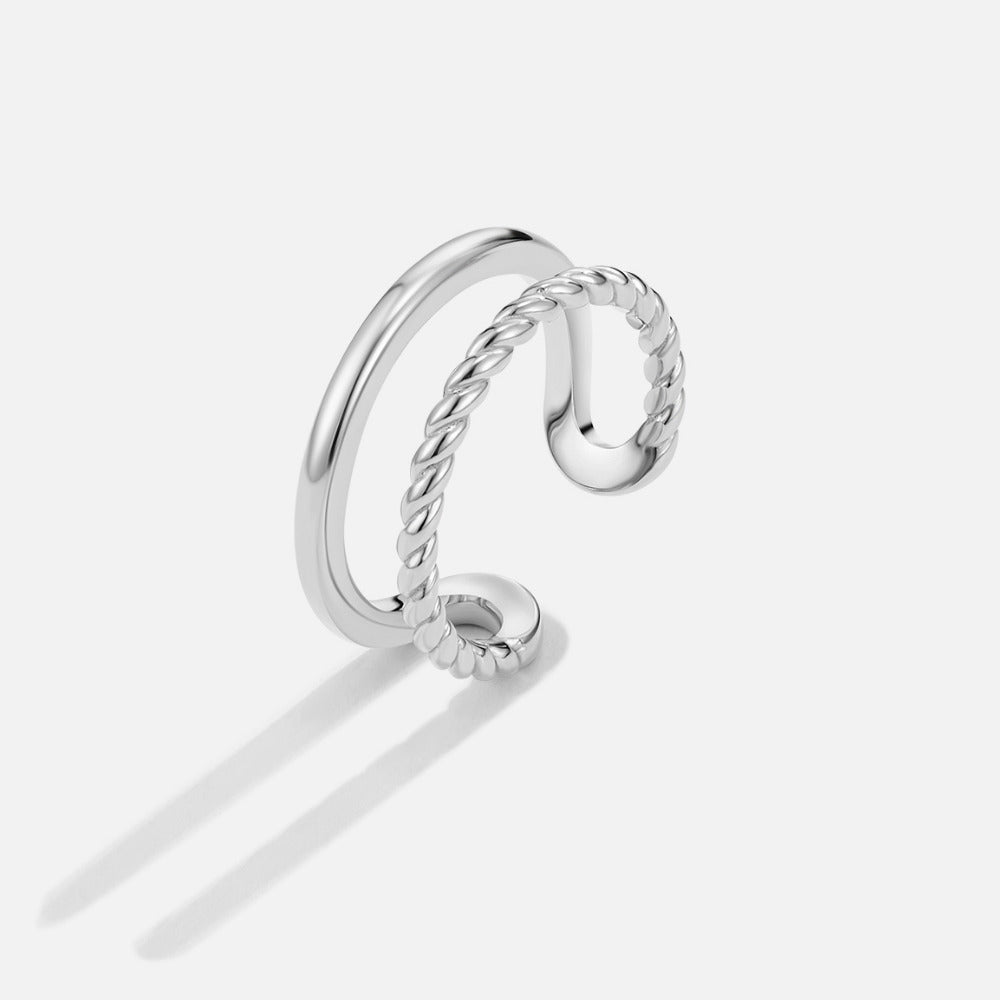 Twisted Tyra Silver Ring